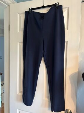 Alfani Navy Straight-Leg Ponte Trousers